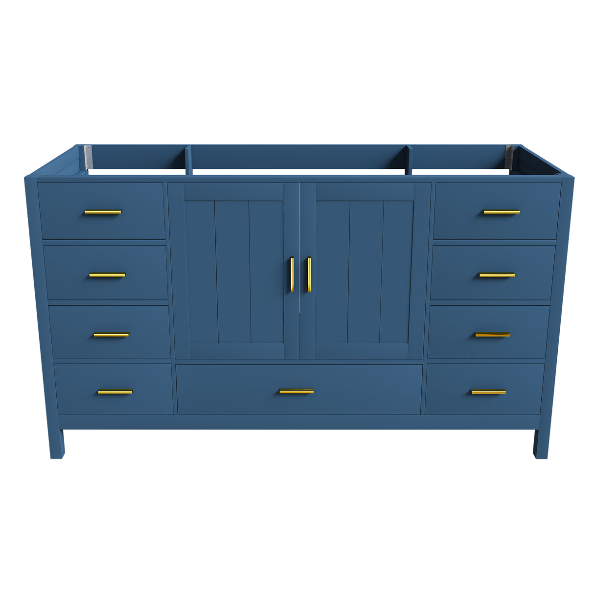 60" Bathroom Vanity Base Cabinet with 2 Soft-Close Double Doors