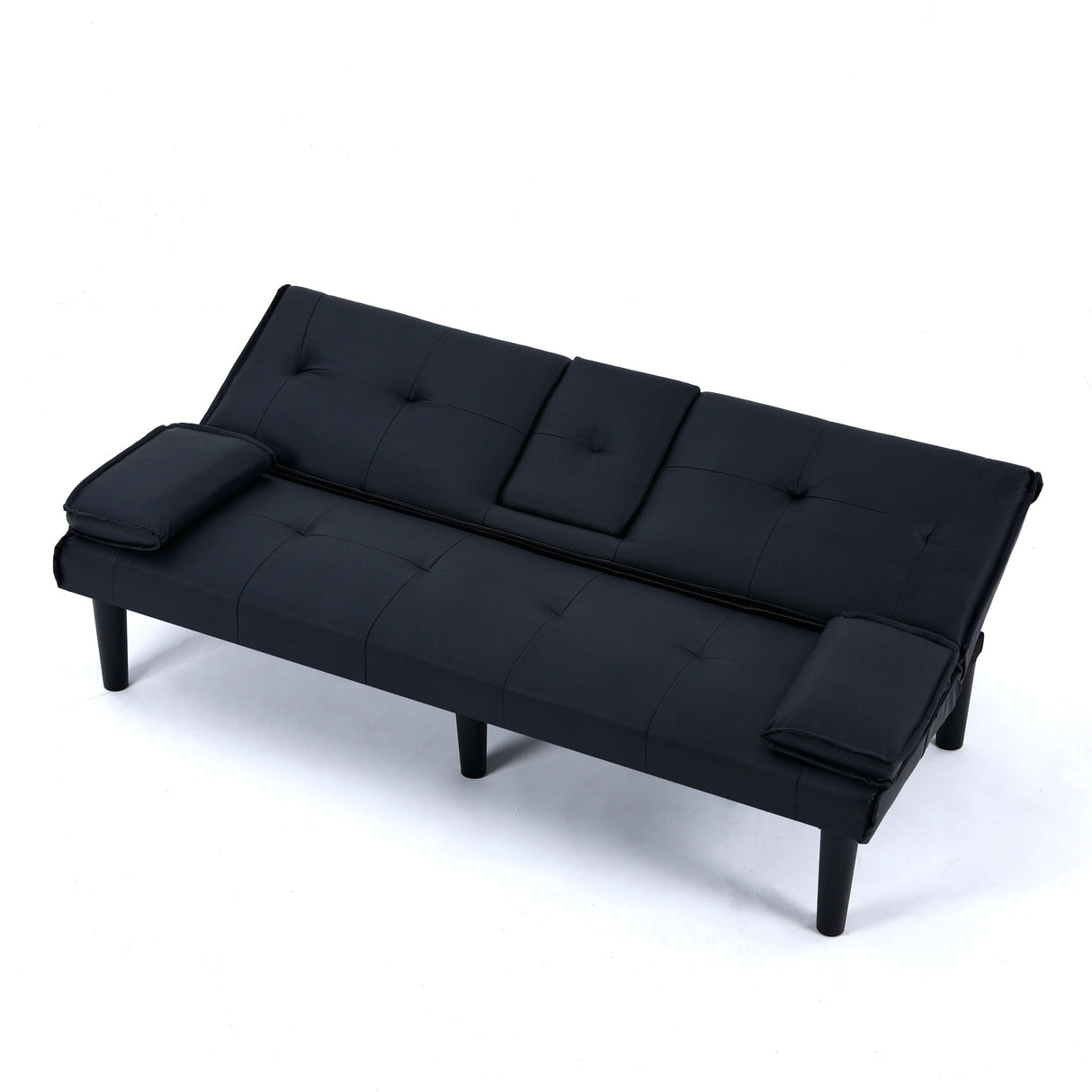 Sofa Bed With Foldable Design And Cup Holder
