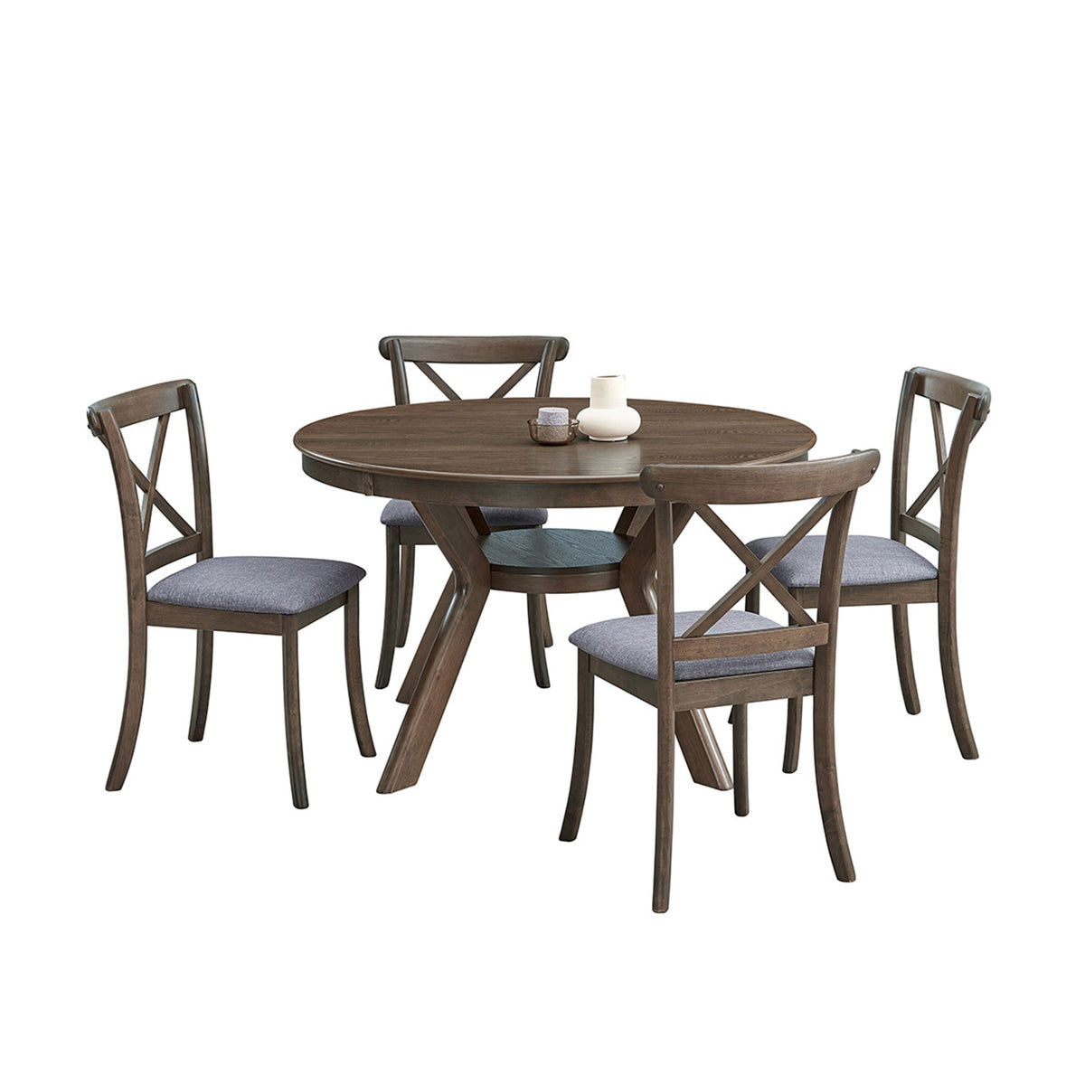 47.24'' Round Rubber Wood Dining Table