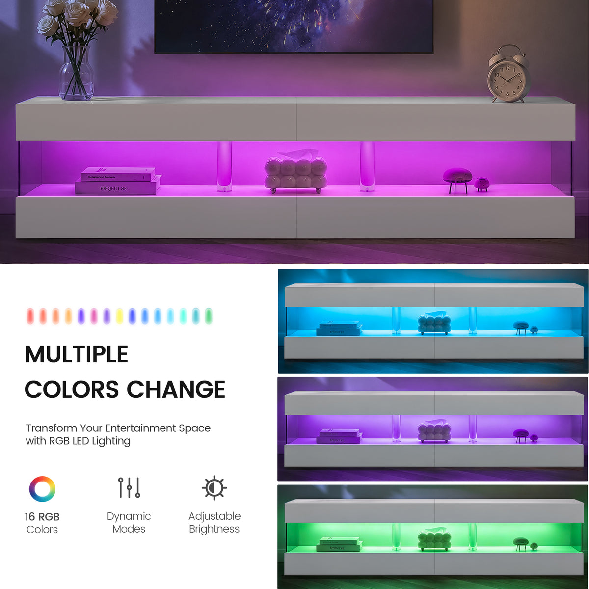 Modern TV Stand for 70 Inch TV