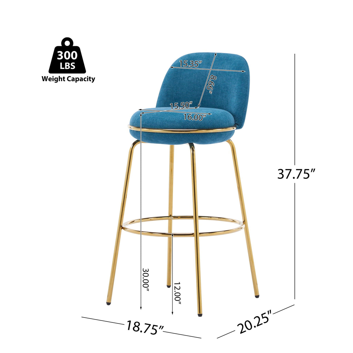 Rio Claro - Indoor Upholstered Barstool (Set of 2) - Best Buy Furniture