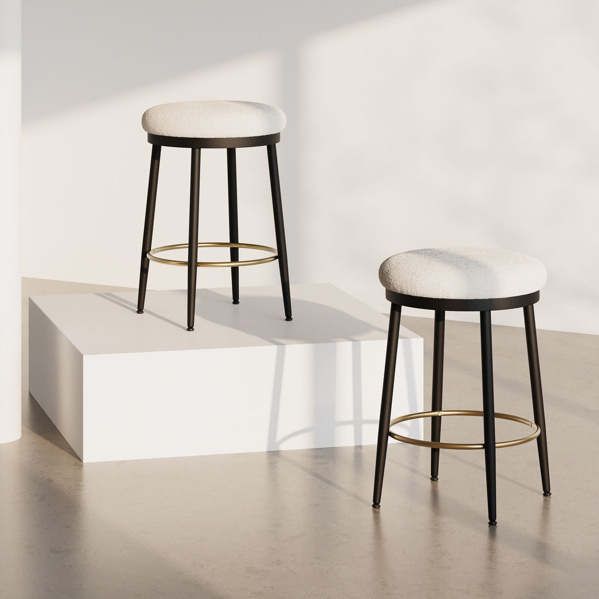 Stylish Design Counter Stools (Set of 2) - Best Buy Furniture
