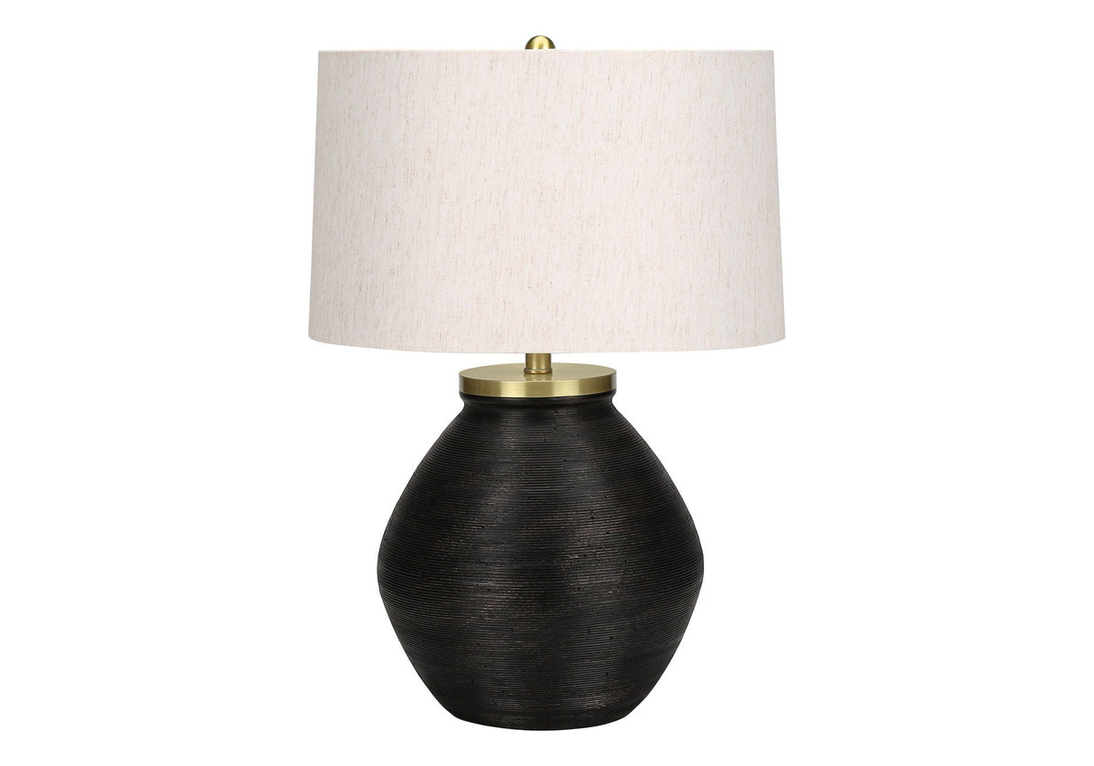 Lighting, Table Lamp, Concrete, Contemporary - Black / Cream - Best Buy Furniture