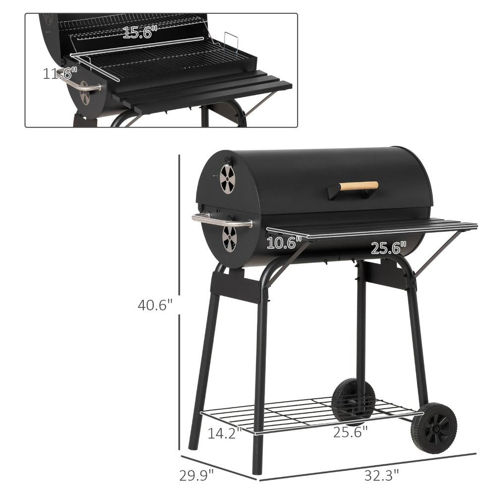 30" Portable Charcoal BBQ Grill