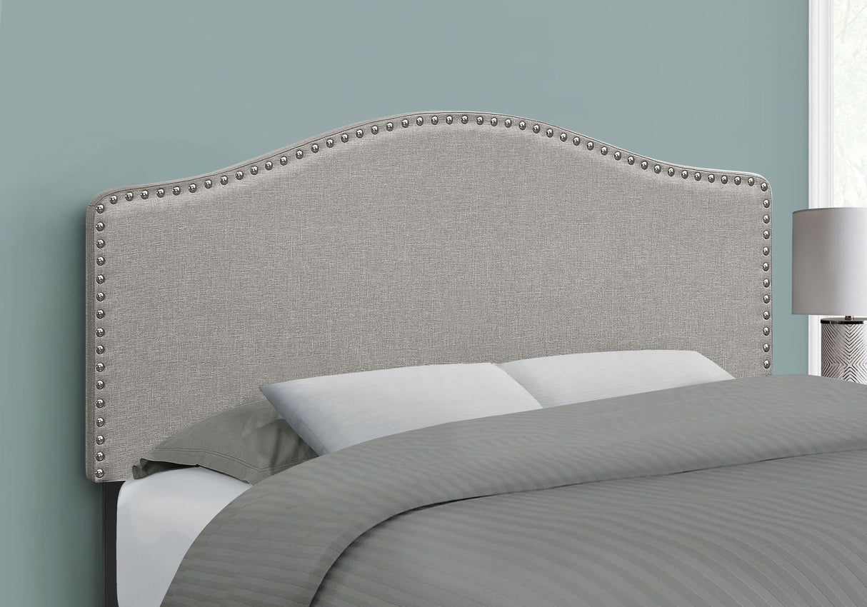 Full Size, Bed Headboard Only Upholstered, Transitional - Gray - Best Buy Furniture