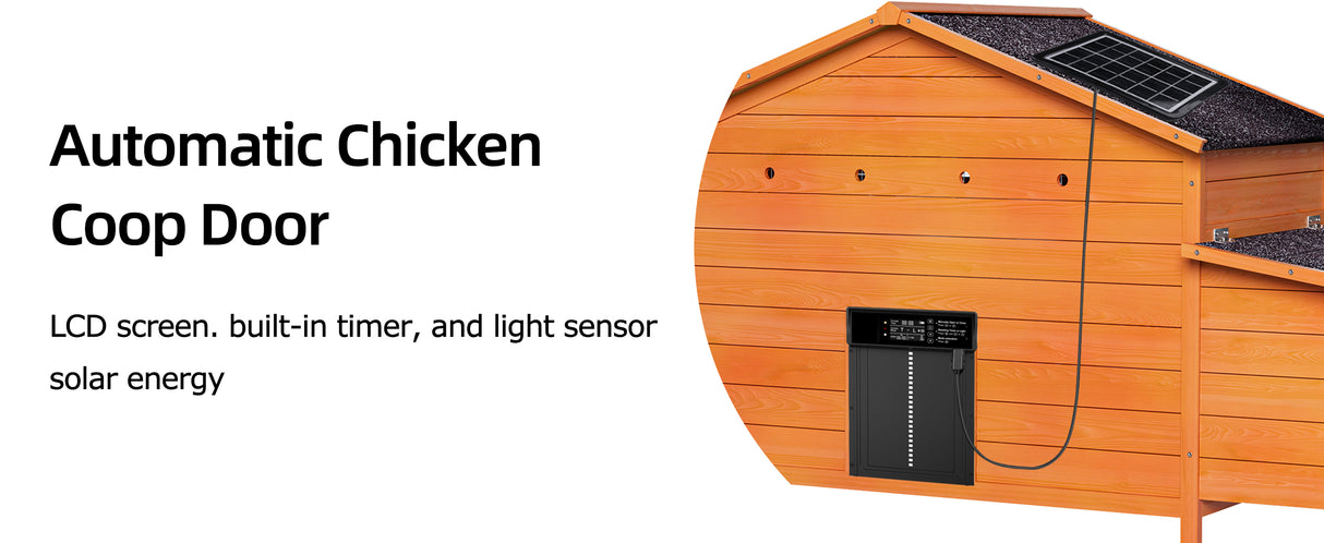 Automatic Chicken Coop with Solar-Powered Door and Ventilation