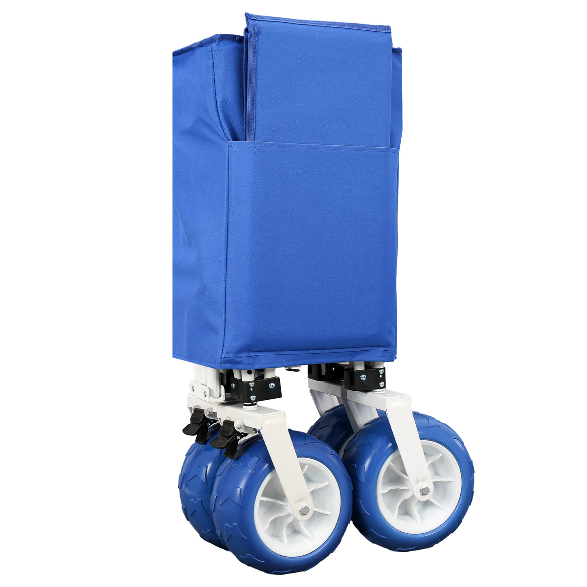 Multi-Functional Folding Wagon Cart with Rotating Handle - Steel