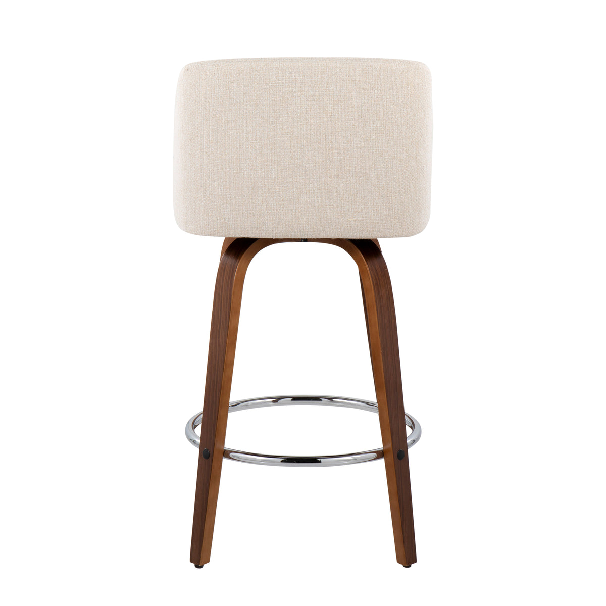 Mid-Century Modern Fixed-Height Counter Stool