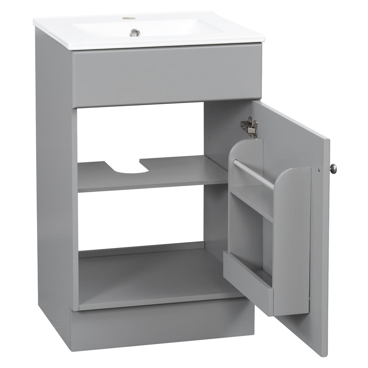 Bathroom Vanity With Sink, Cabinet With Adjustable Shelf