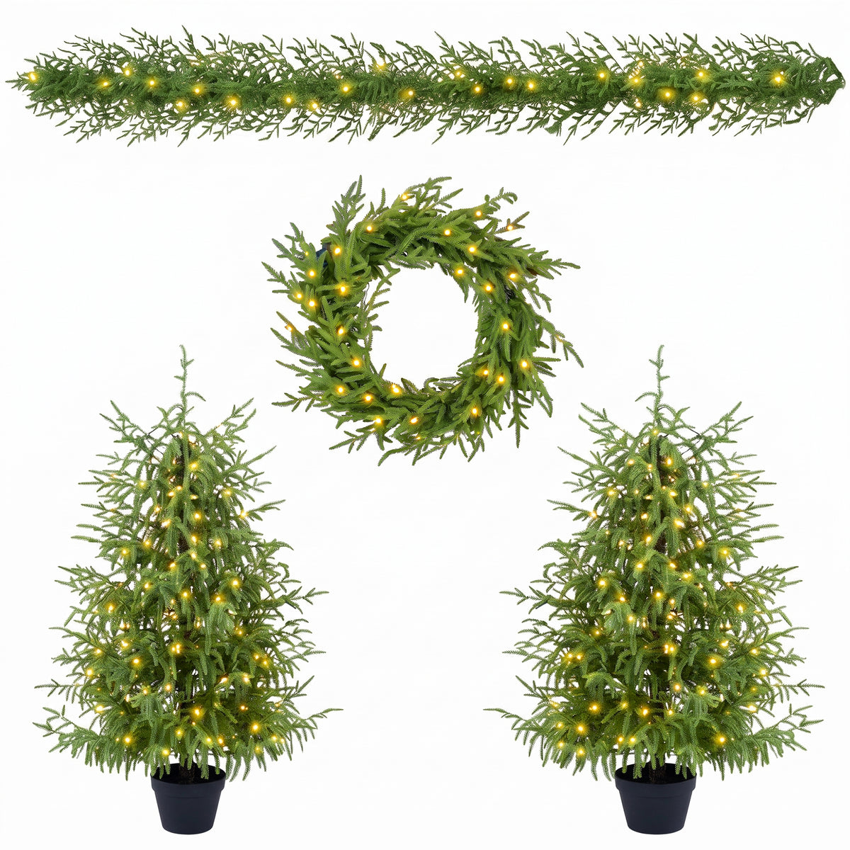 4-Piece Christmas Tree Set