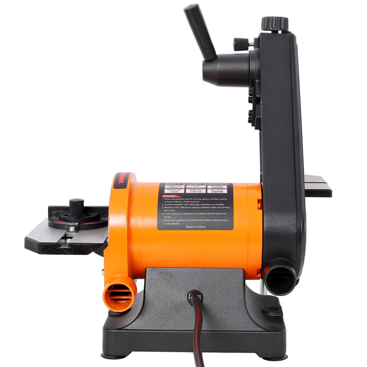 1x30 Inch Bench Belt Sander with 5 Inch Disc