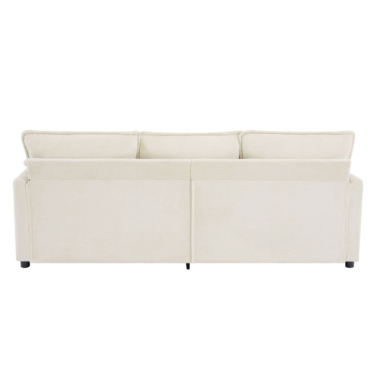 Modern 3 Seater Sofa With Side Storage Pockets For Living Room