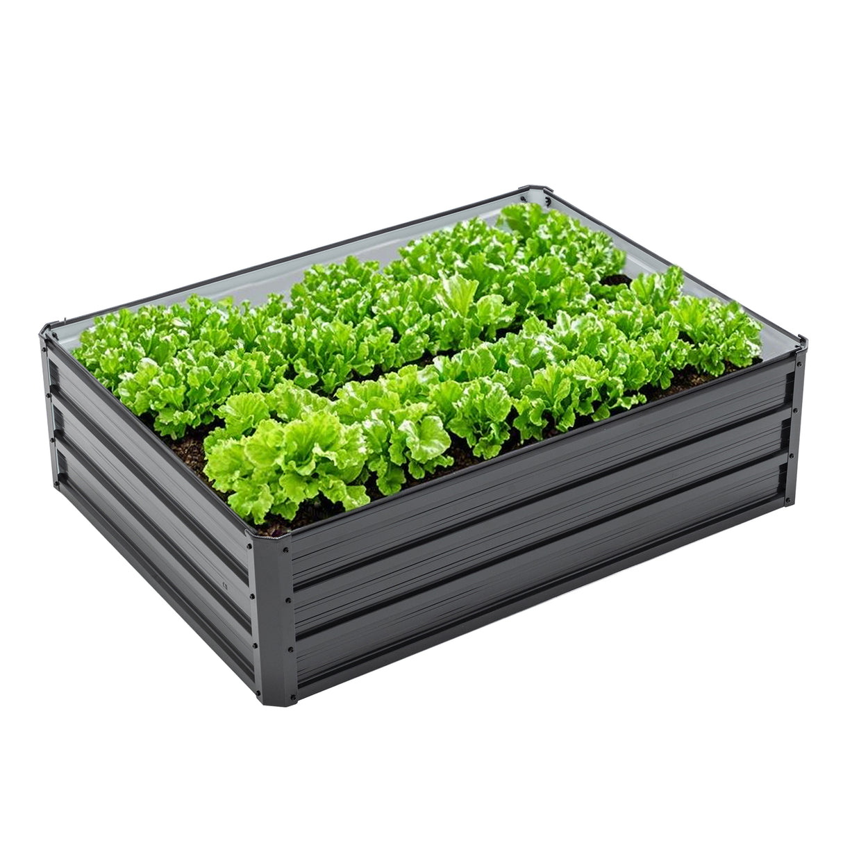 4x3x1ft Metal Raised Garden Bed