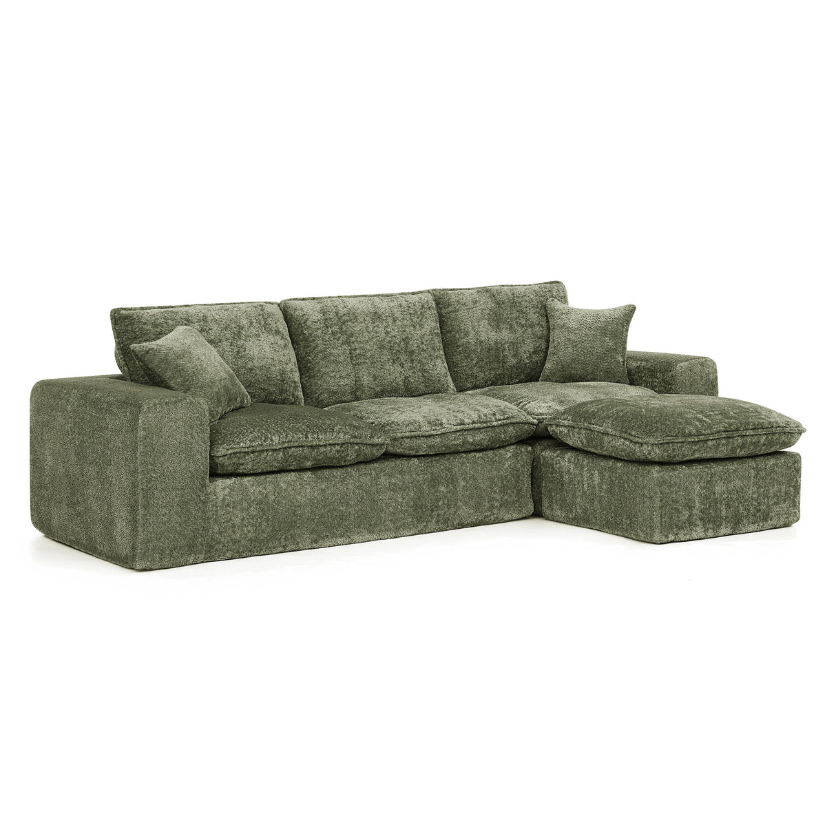 Sectional Sofa With Moveable Ottoman