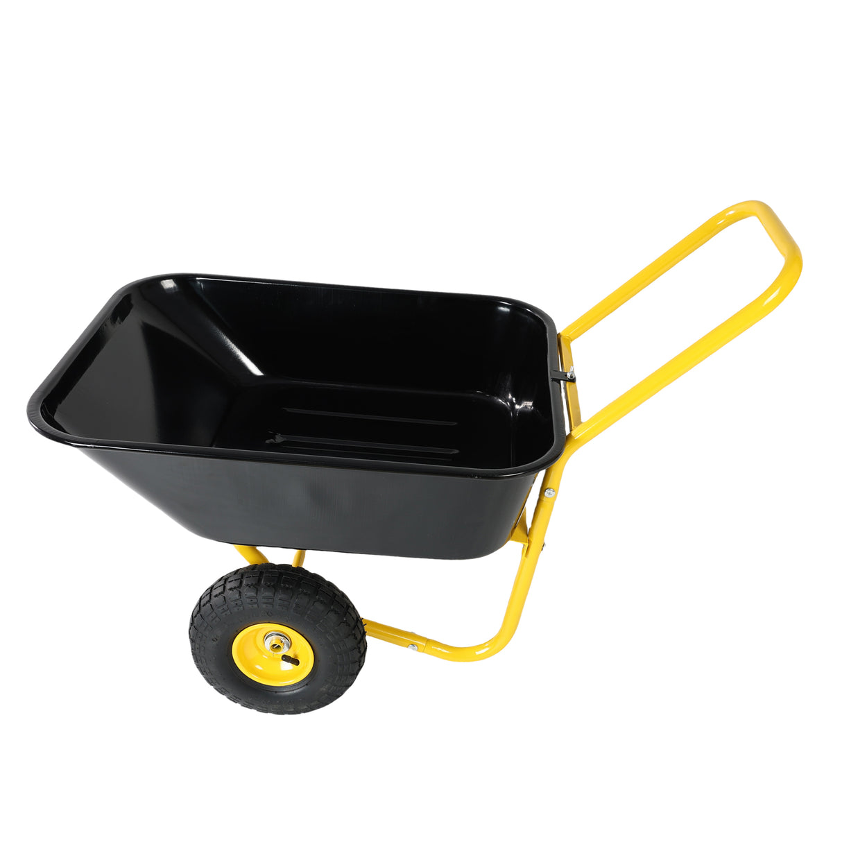 Two-Wheeled Barrow, Garden Cart with 10-Inch Pneumatic Wheels