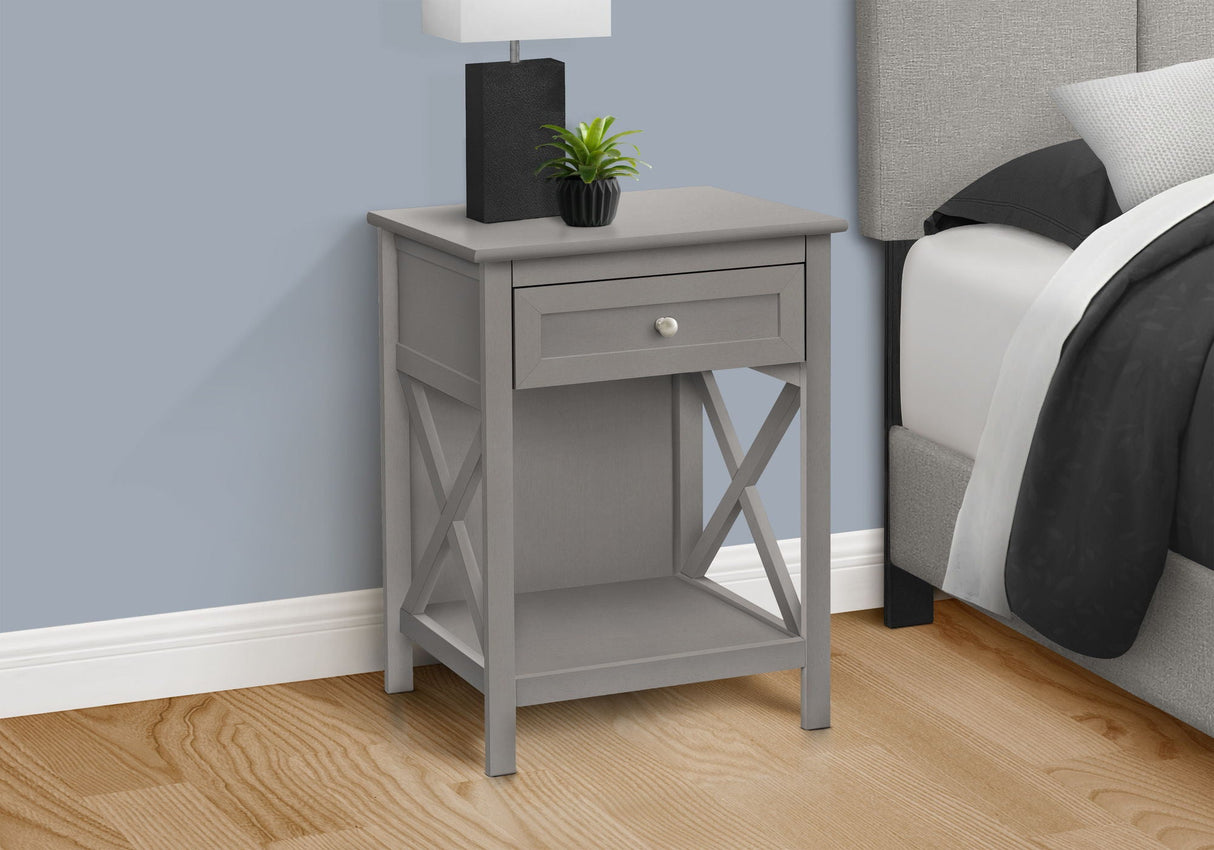 Accent End Table, 2 Tier, Storage Drawer, Transitional Style - Best Buy Furniture