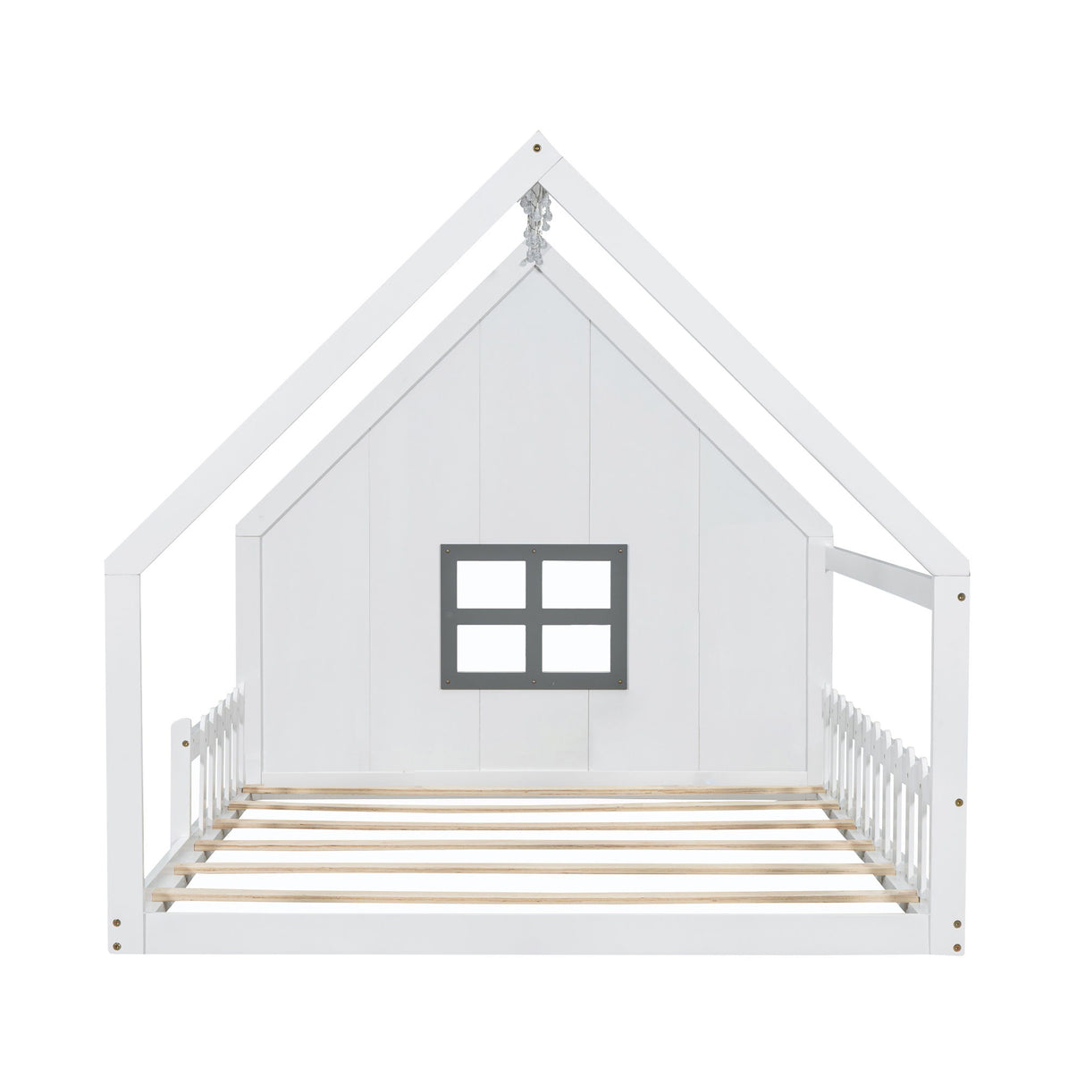 House Bed With Window And Fence