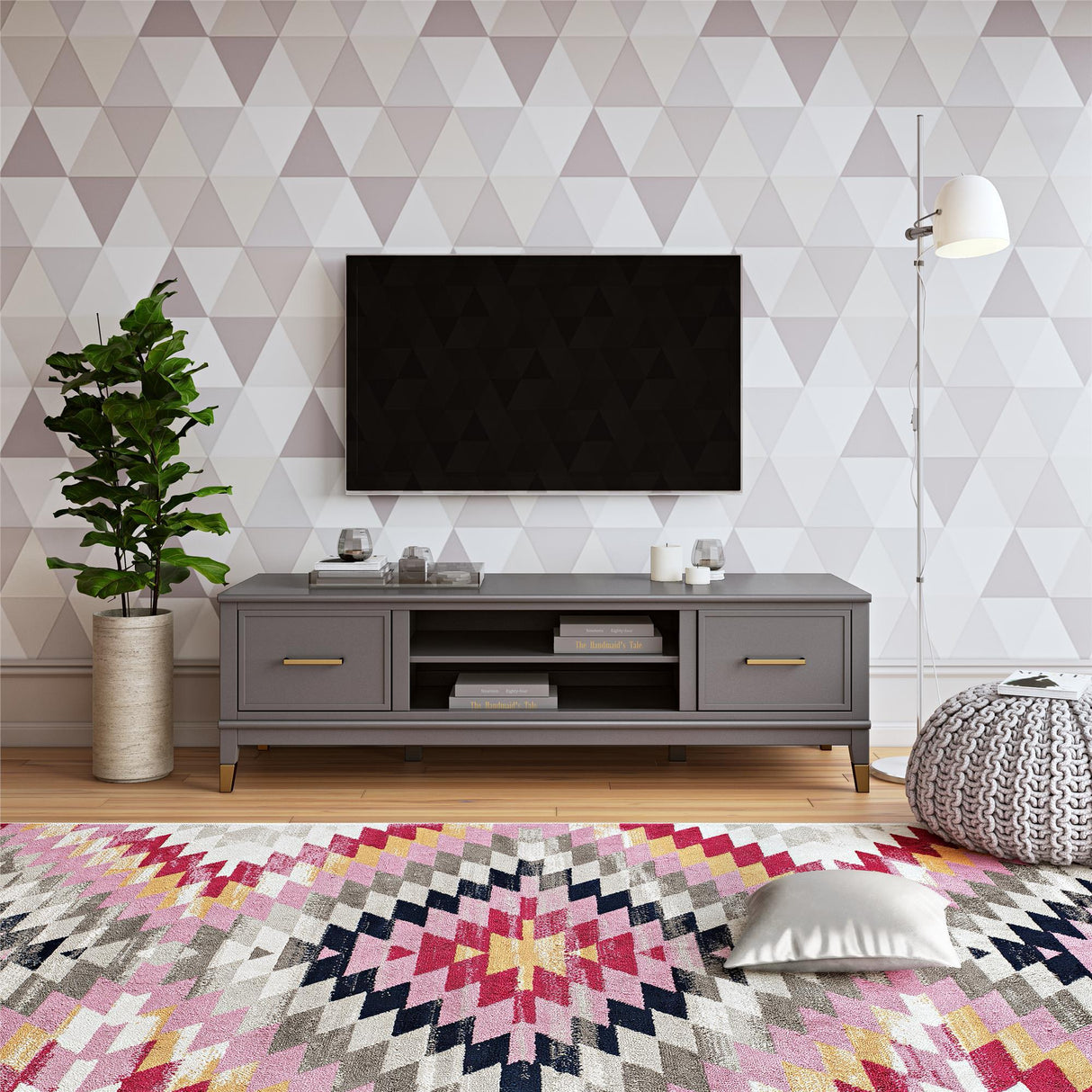 Westerleigh TV Stand - Dark Gray
