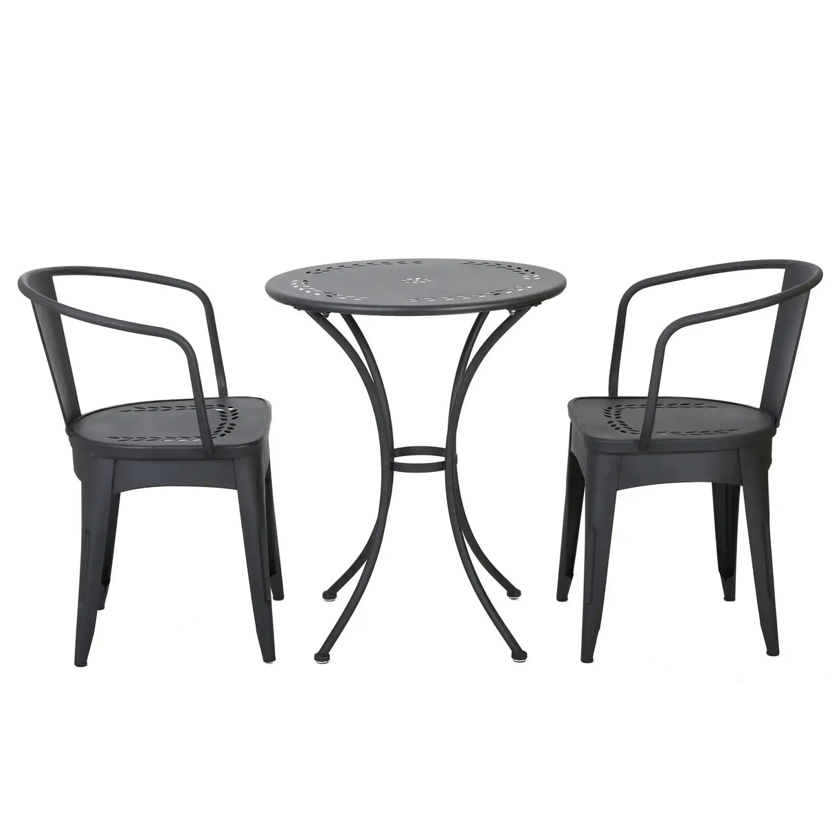 Ambrosia - 3 Piece Bistro Set With Leaf Motifs Top And Seat - Best Buy Furniture