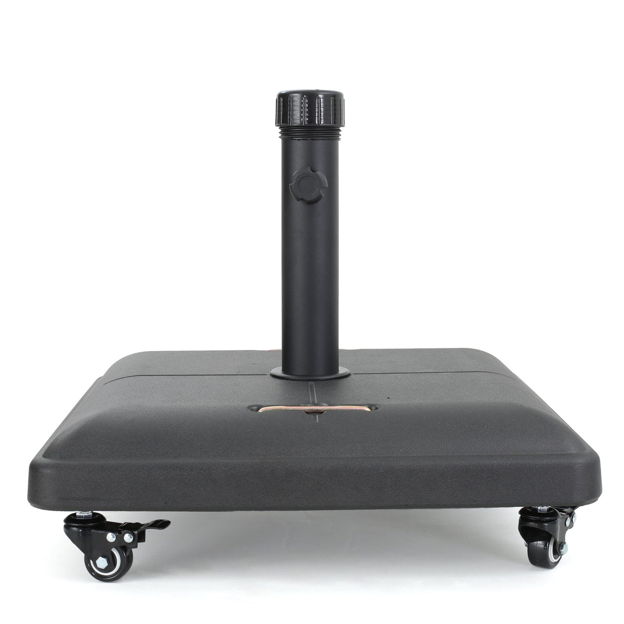 Wheelie - Stylish Square Umbrella Base With Stainless Steel Pole Handle