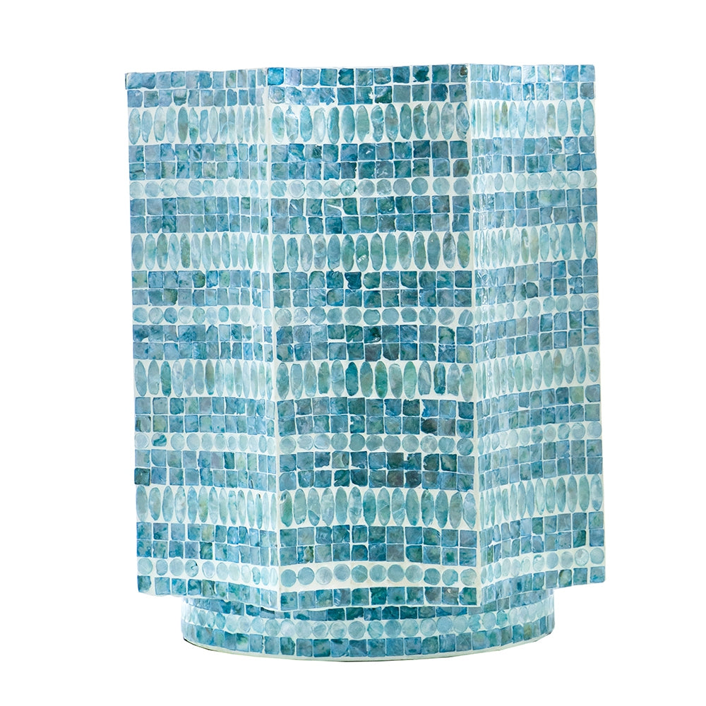 17x17x20" Capiz Design Stool