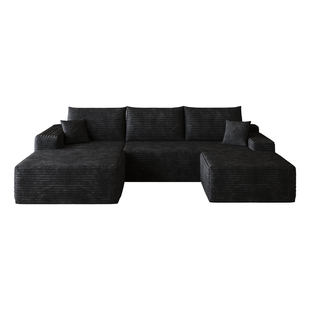 107"Cloud Sectional Sofa with 1 Ottoman - view 6