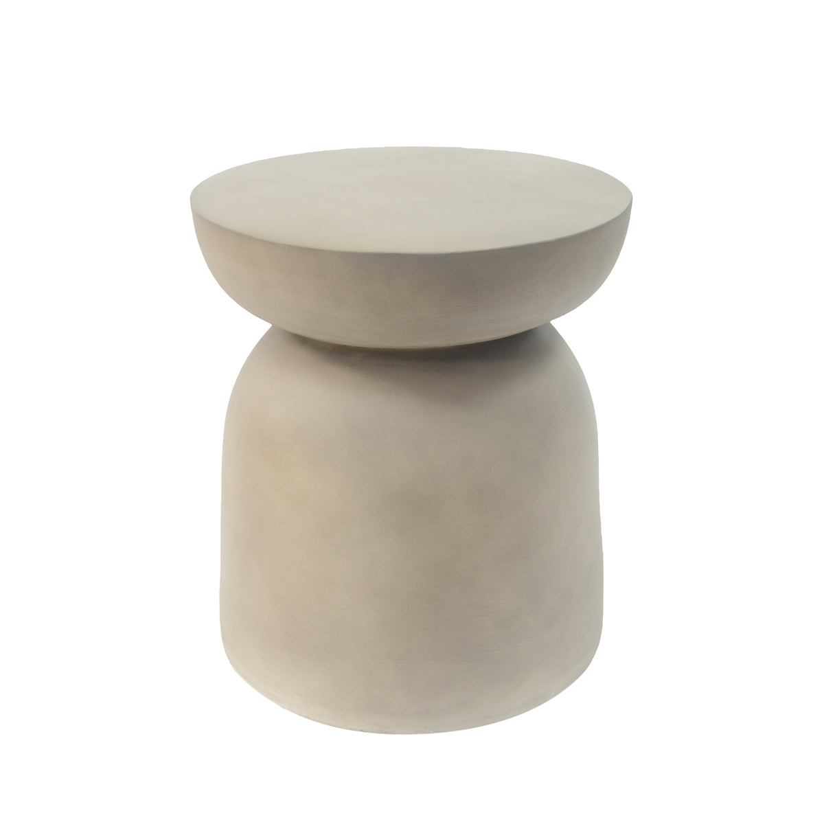 Outdoor Round Top MGO Drum Side Table