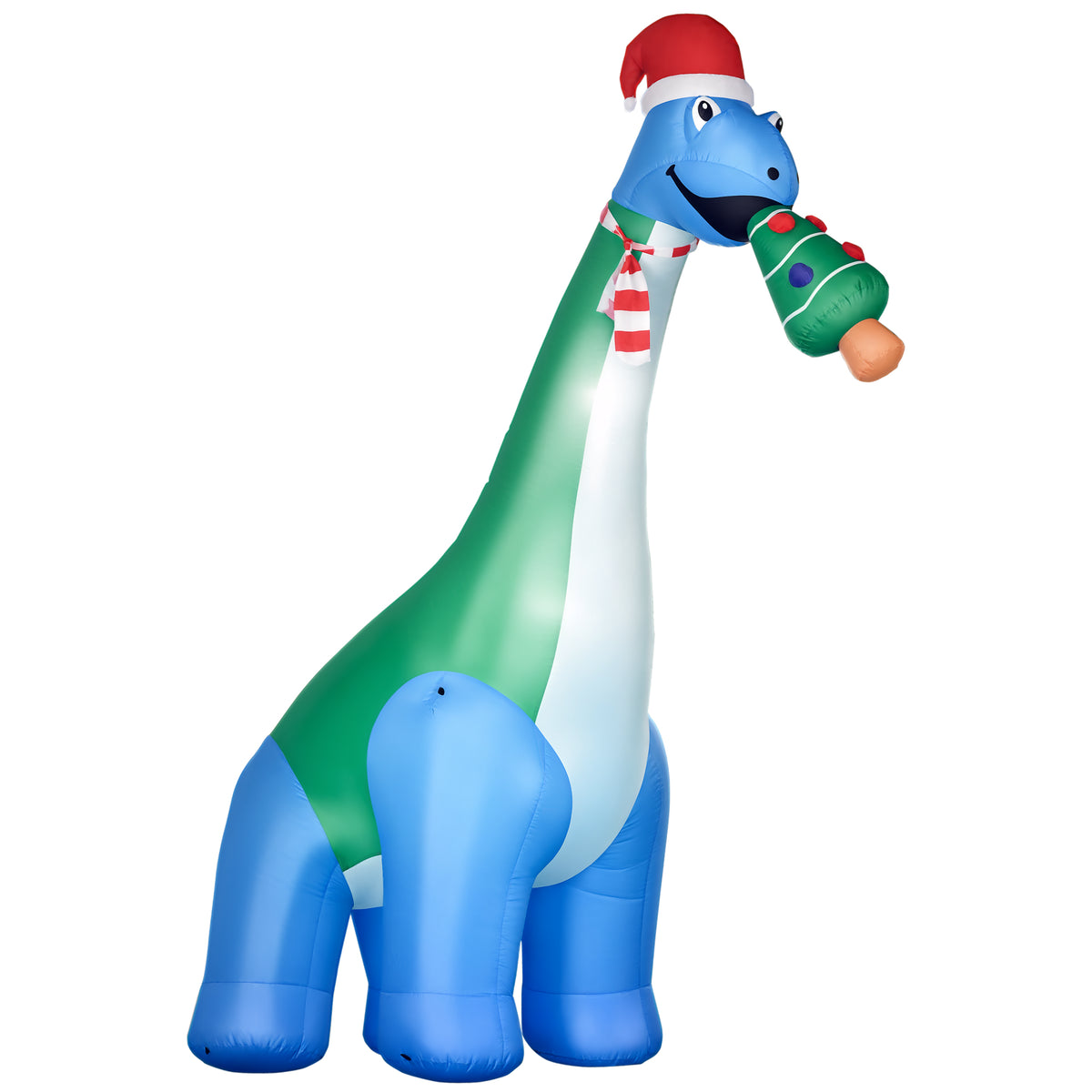 11-Foot Inflatable Christmas Dinosaur with LED Lights - view 7