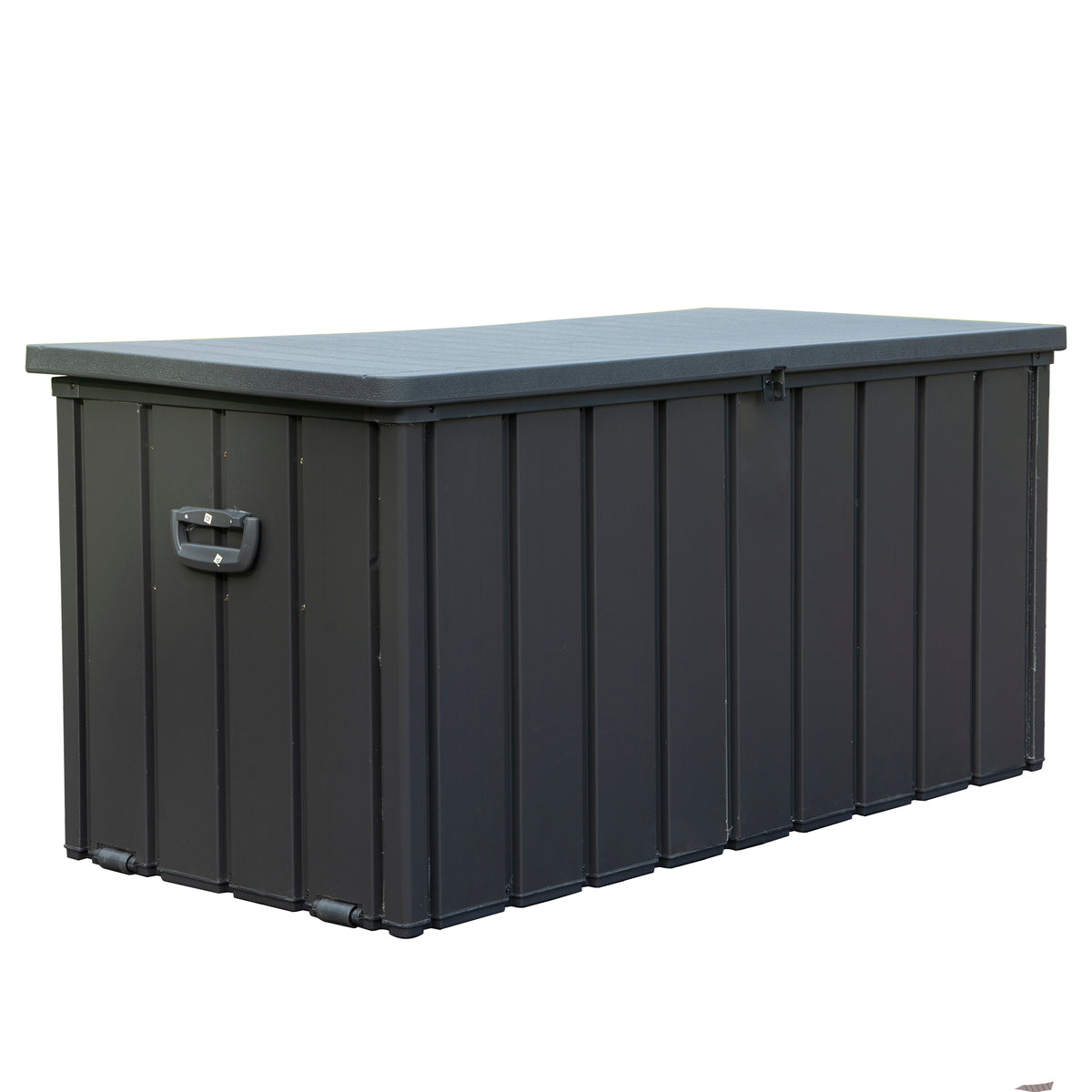 100 Gallon Outdoor Storage Deck Box - Waterproof, Dark Gray