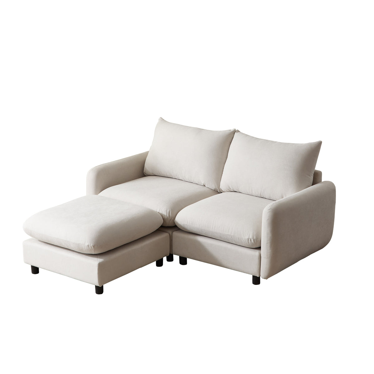 69 in. 3-Piece L Shaped Modular Free Combination Sectional Sofa Couch