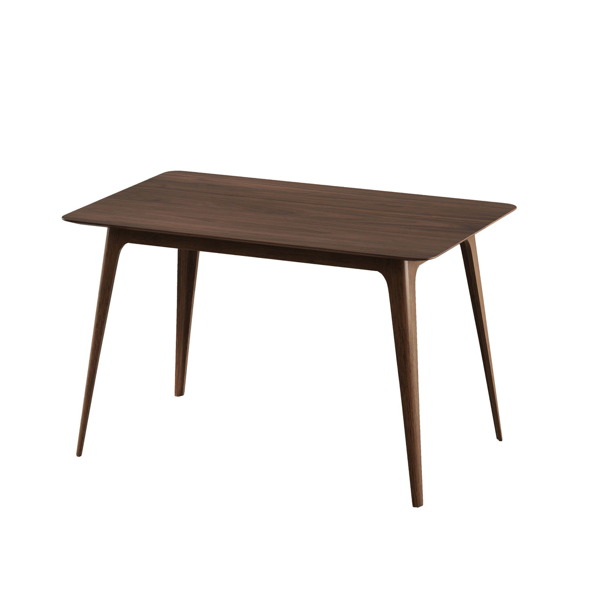 5 Piece Dining Set With 1 Table And 4 Upholstered Chairs - Brown / Walnut