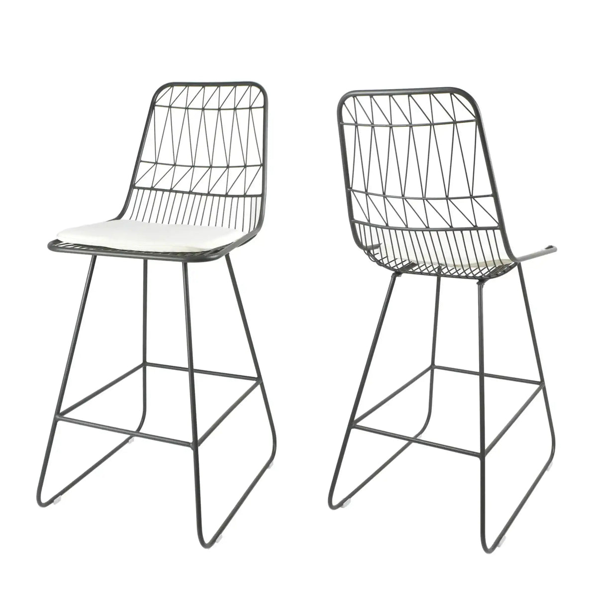 Yearning - Iron Counter Stool With Water Resistant Cushion - Best Buy Furniture