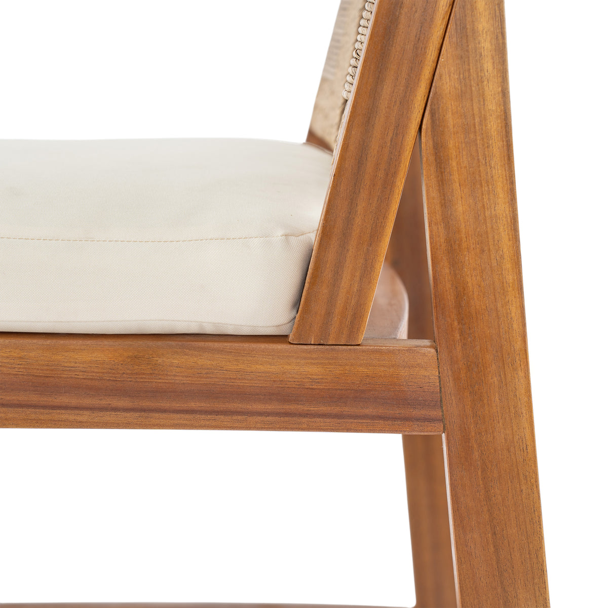 4 Piece Acacia Wood Patio Seating Set