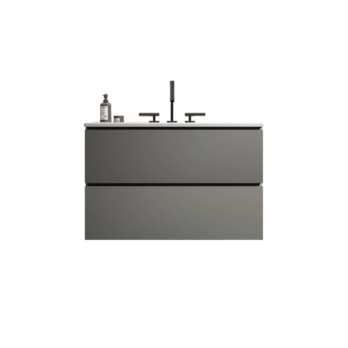 TIA 30" Wall Mount Space Grey Bathroom Vanity