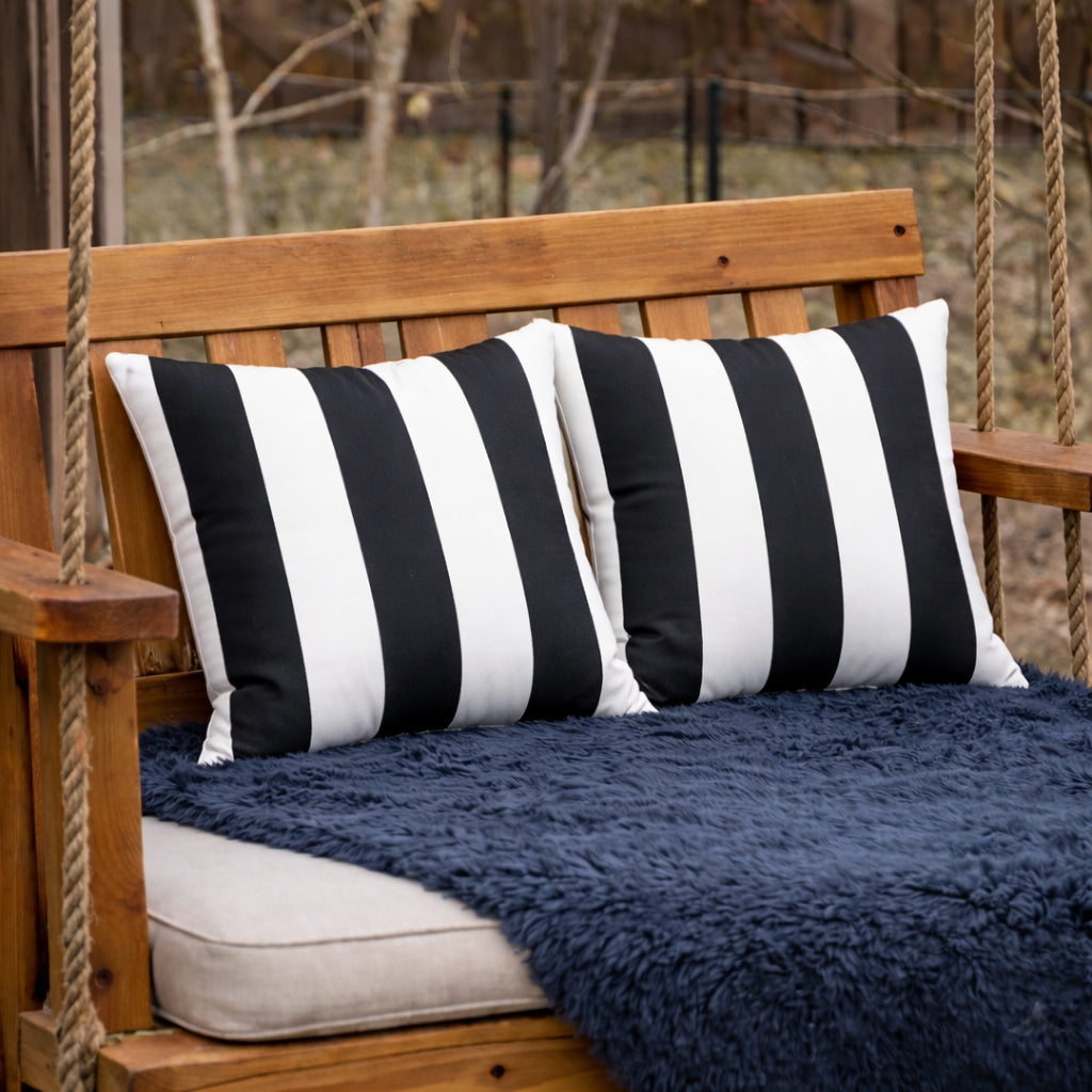 2 Pack Outdoor Pillow Covers - 18x18 Inch