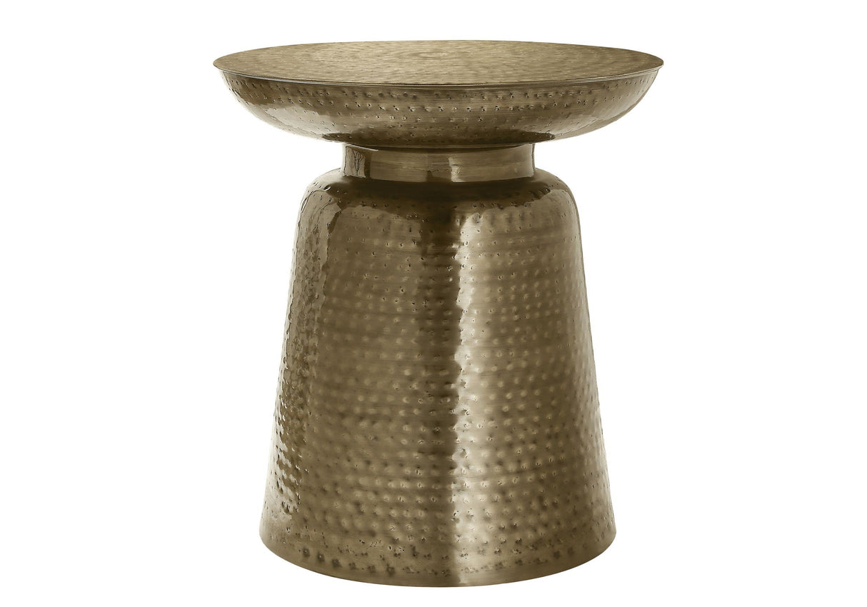 Drum Accent Side Table, Hammered Texture - Best Buy Furniture