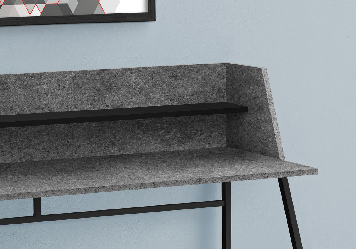 Computer Desk For Home Office, Laptop, Storage Shelves, Marble Look Contemporary & Modern - Best Buy Furniture