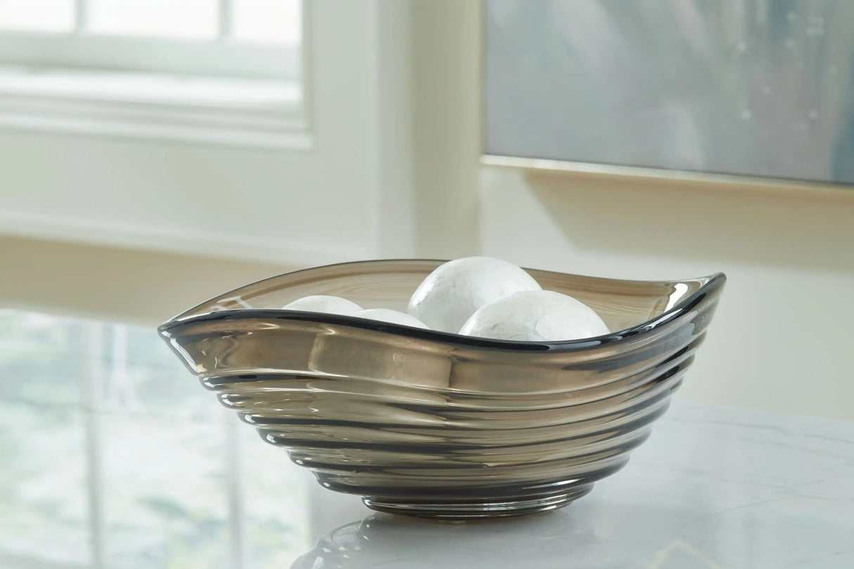 Solariston - Bowl - Gray / Brown - Best Buy Furniture