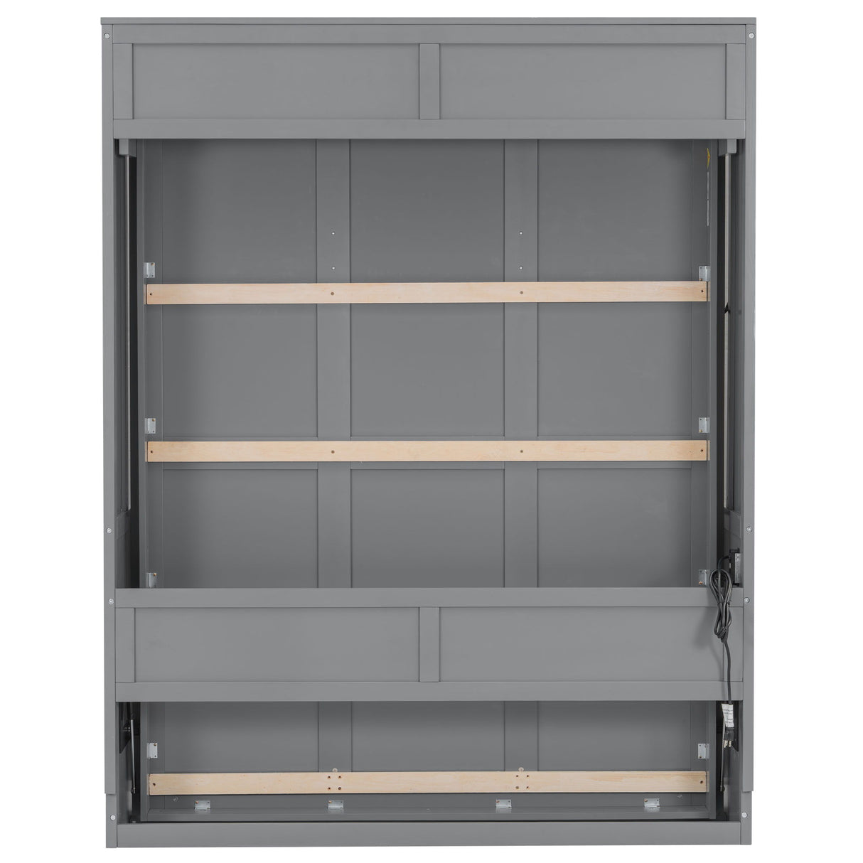 Murphy Bed With Desk, LED Lights & USB Charging Station