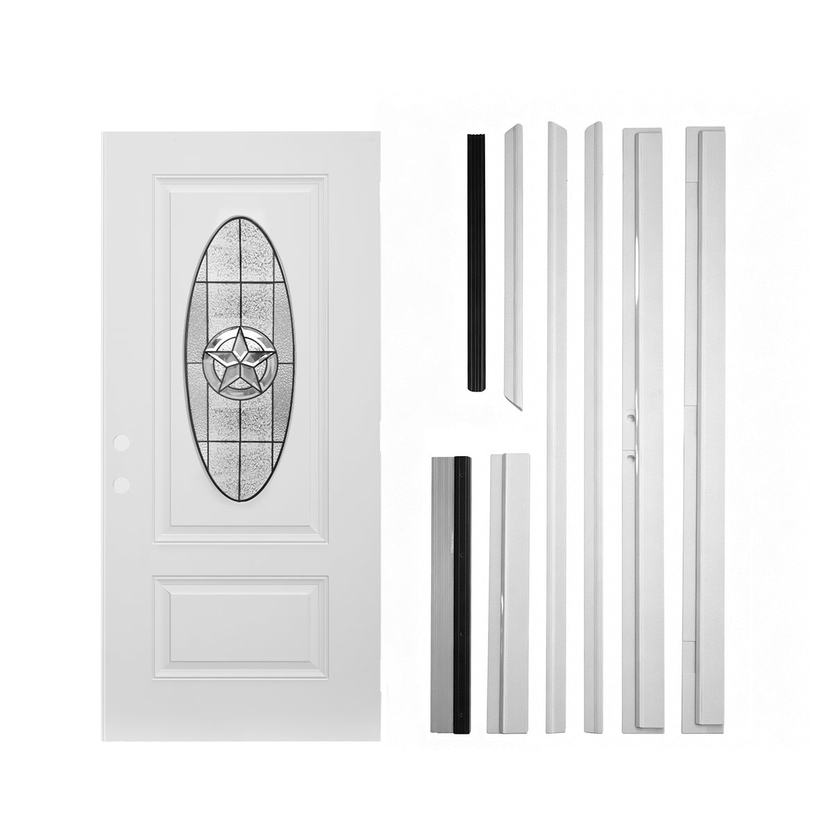 36"x80" Fiberglass Front Door