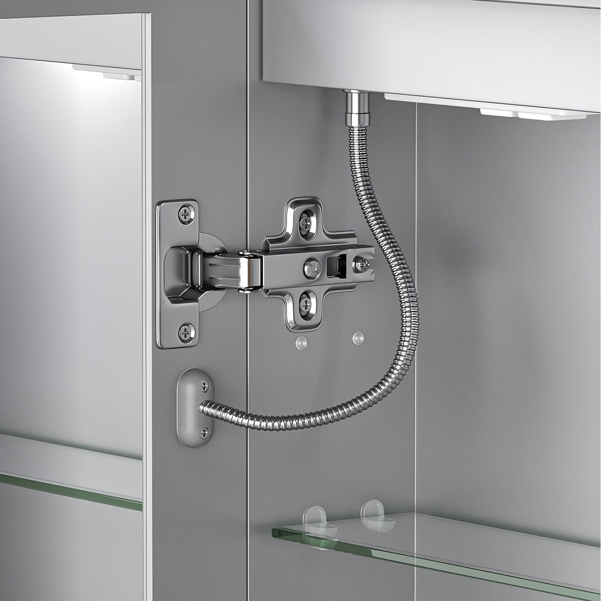 LED Lighted Medicine Cabinet with Mirror, 20"x30"