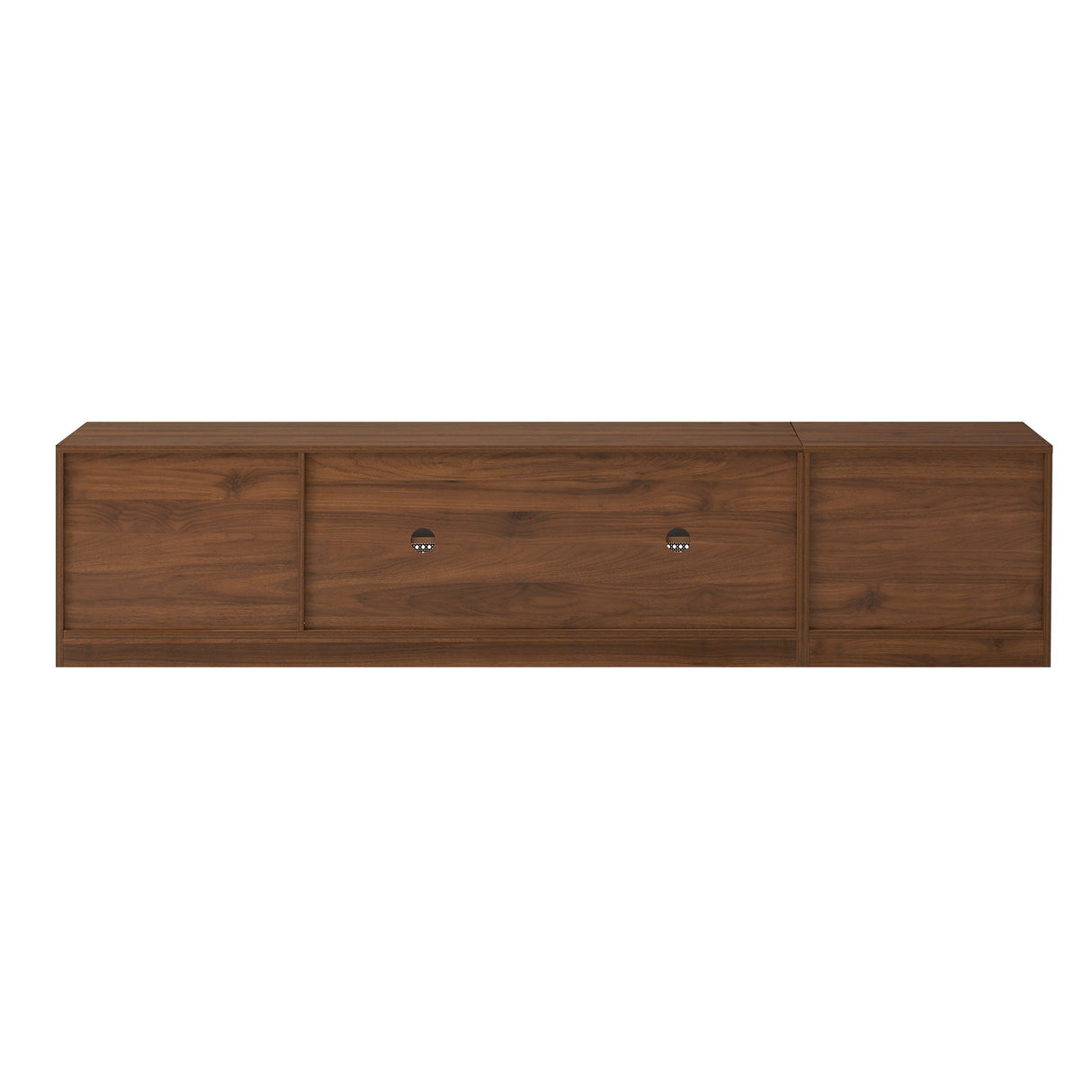 TV Stand, Media Console With Adjustable Shelves - Walnut