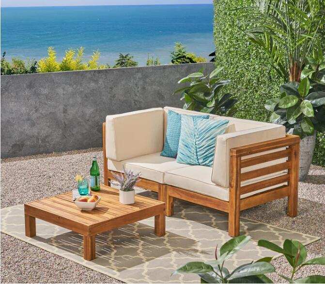 Oana - 3 Piece Love Seat Set With Coffee Table - Best Buy Furniture