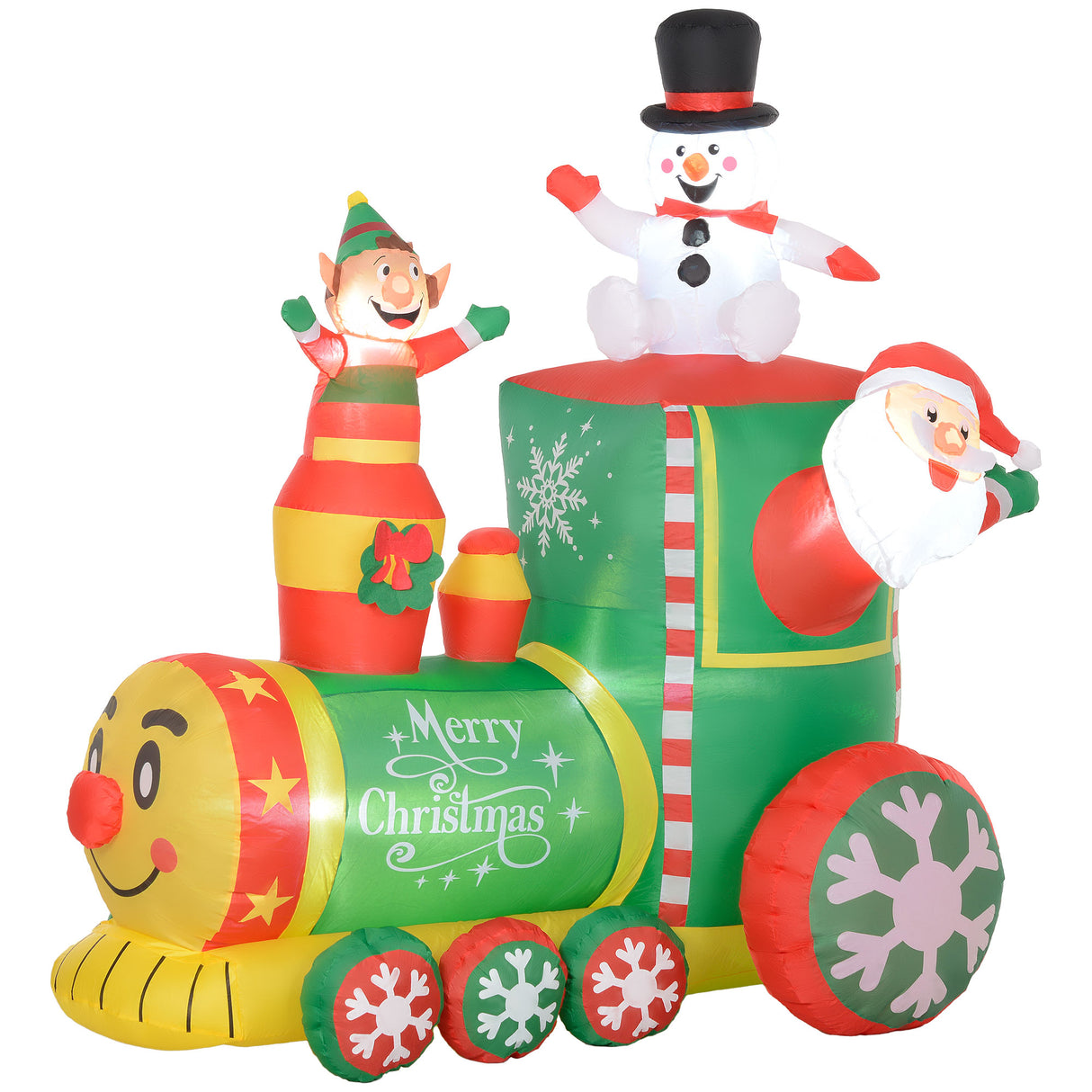 Outsunny 5.9' Christmas Inflatables Train