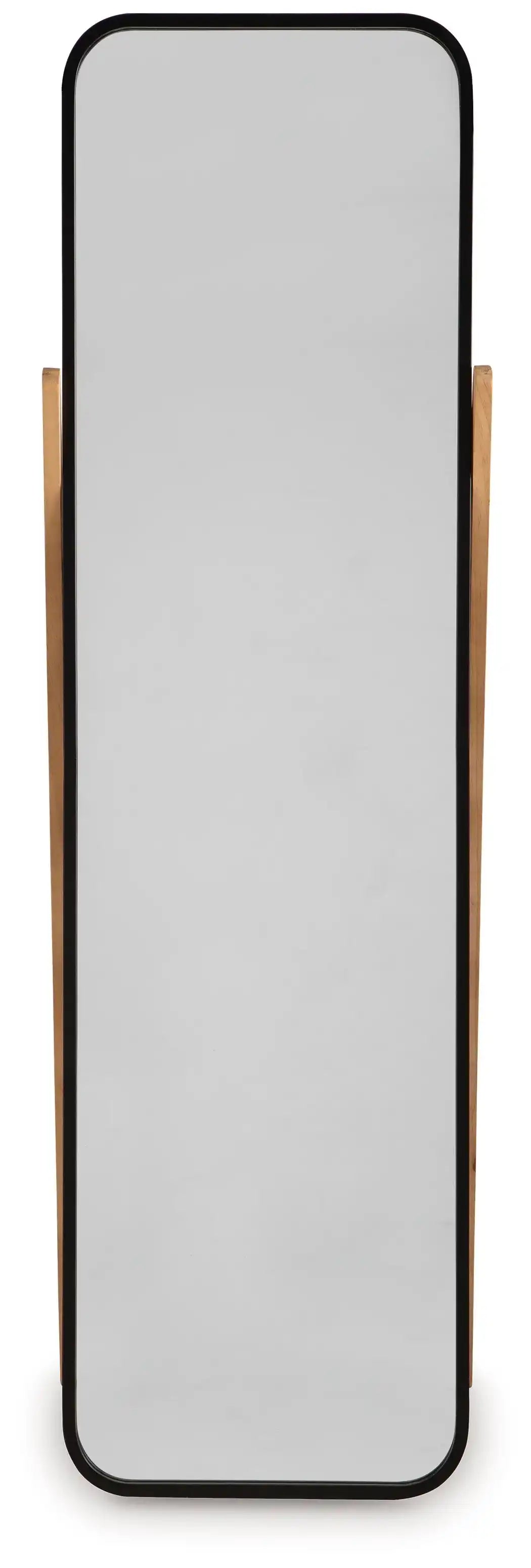 Bronick - Floor Mirror - Black / Brown - Best Buy Furniture