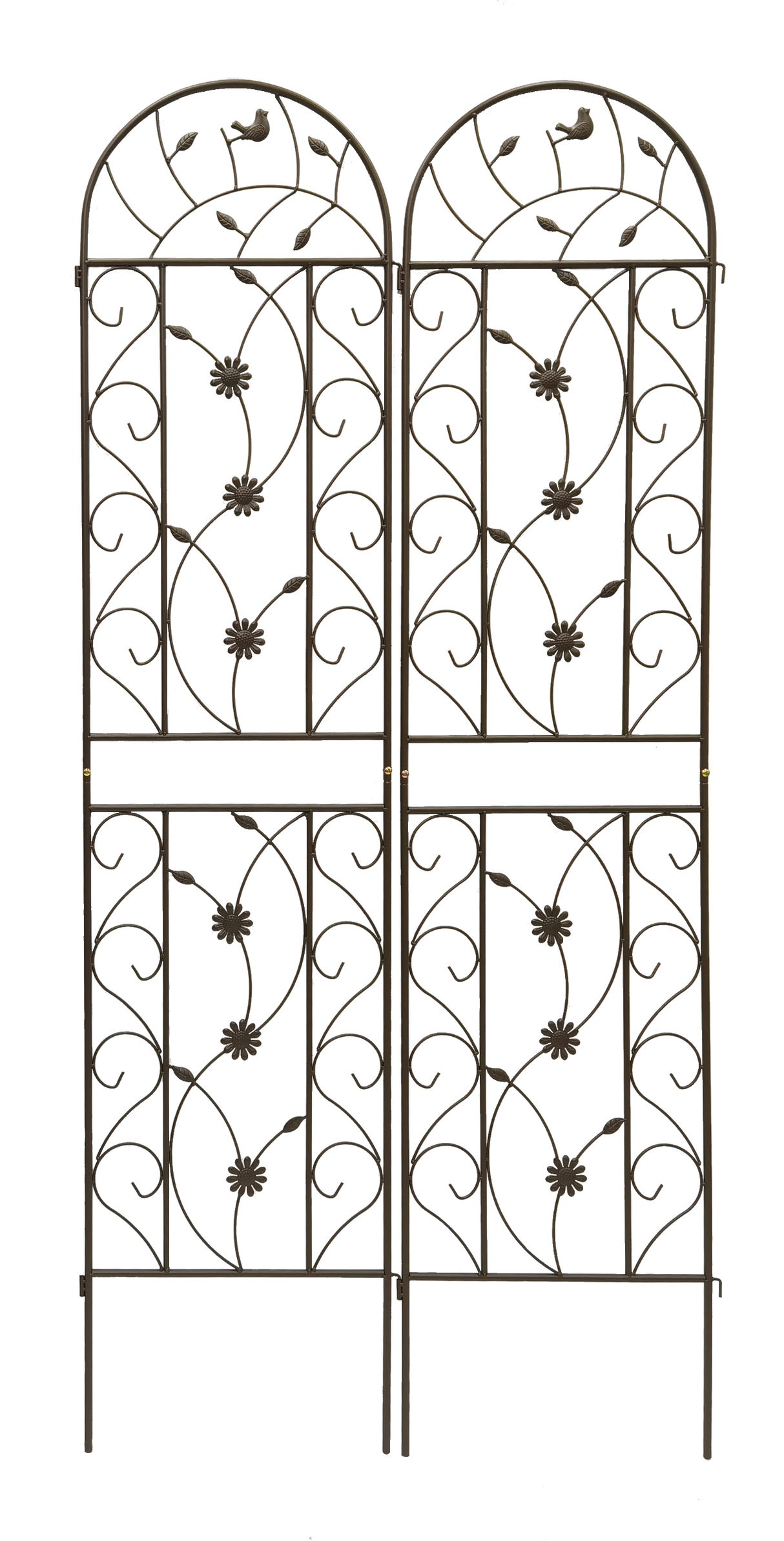2 Pack Metal Garden Trellis 86.7" x 19.7"