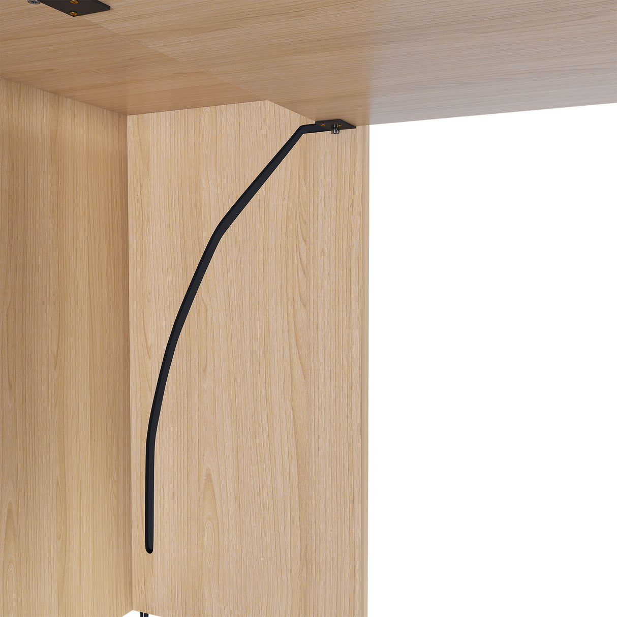 Stretchable Office Desk With Storage Shelves And Mobile Wheels