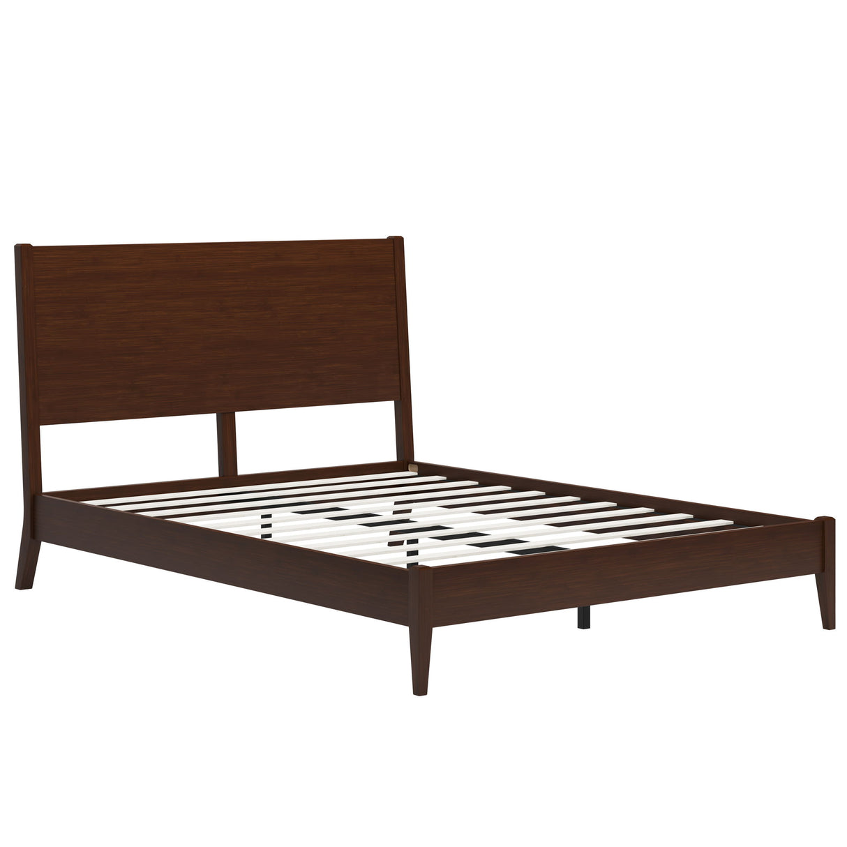 Modern Sled Platform Bed Frame With Slats