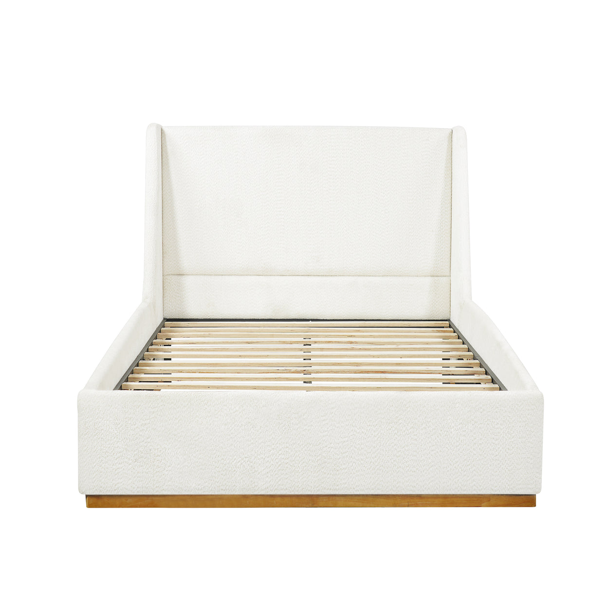 Luxury Upholstered Bed with Wings