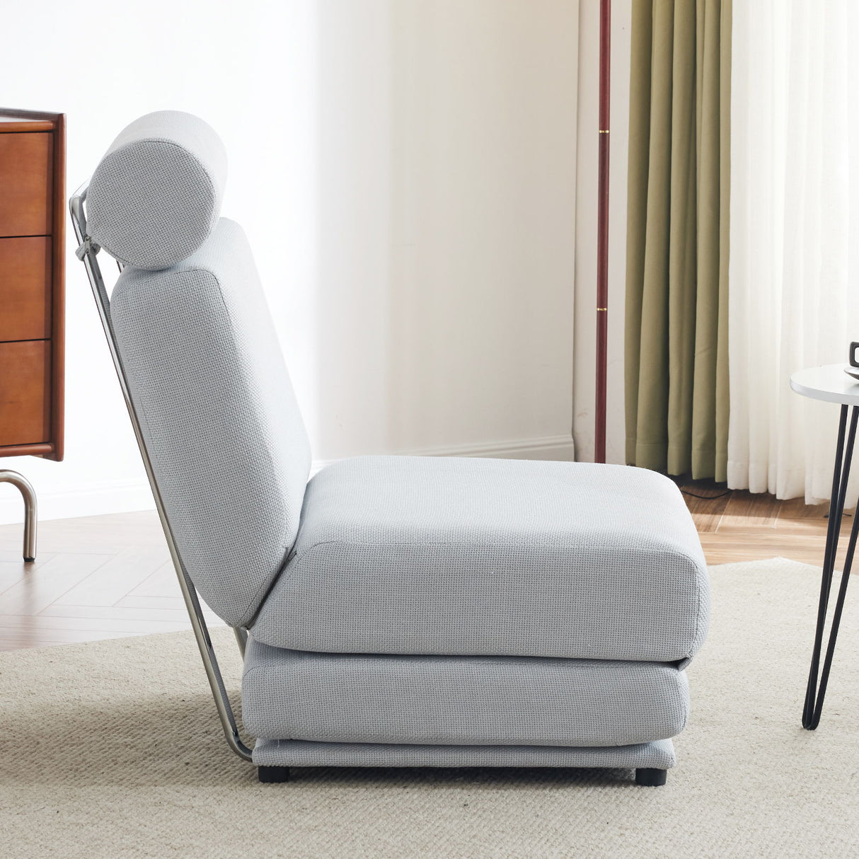 Foldable Single Chair Sofa Bed With Pillow, Easy To Store, Breathable And Wearable